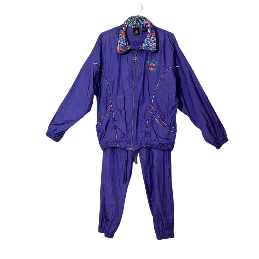 Le Coq Sportif Purple Tracksuit